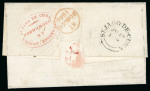 Stamp of Cuba » Outgoing Mail Cuba British PO 1844 St Jago De Cuba  forwarding agent cover
