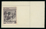Stamp of Egypt » 1922 Crown Overprints 1922 1m to 200m, a complete set of twelve different values, all affixed to archival paper from the Goa UPU files, showing COLONIAS handstamps in violet, a unique showpiece set