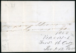 Stamp of Cuba » Outgoing Mail Cuba 1868 Santiago de Cuba entire to London via French ship