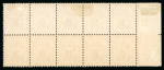 Stamp of Egypt » 1922 Crown Overprints 1922 Type I: 2m vermilion, mint and mint nh left sheet marginal control block of ten, numbered B.21, showing position 93 with crushed crown variety, a very fine and rare variety in plate block