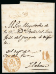 Stamp of Cuba » Internal Mail Cuba 1846 entire Artemisa to Habana