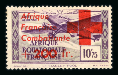 Stamp of Colonies françaises » Afrique Équatoriale 1936-1958, joli lot uniquement composé de bonnes valeurs