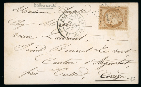 Stamp of France » Ballons Montés 1871, COLLECTION / LOT de 11 ballons montés et lettres