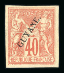Stamp of Colonies françaises » Guyane française 1886-1949, bel ensemble uniquement constitué de bonnes