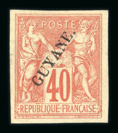 Stamp of Colonies françaises » Guyane française 1886-1949, bel ensemble uniquement constitué de bonnes