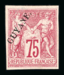 Stamp of Colonies françaises » Guyane française 1886-1949, bel ensemble uniquement constitué de bonnes