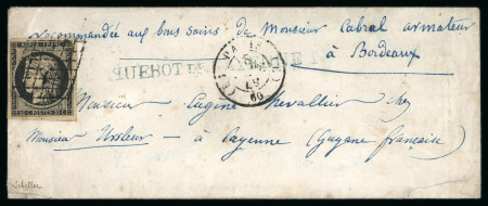 Stamp of France » Type Cérès de 1849-1850 1849, exceptionnel affranchissement de la première