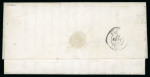 Stamp of France » Type Cérès de 1849-1850 1849, Cérès n°3 20c noir oblitéré grille sur lettre