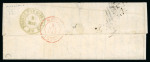 Stamp of France » Type Cérès de 1849-1850 1850, exceptionnel affranchissement mixte de la première