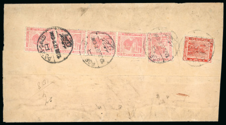 Stamp of Egypt » 1914-1922 Pictorials 1921-22 Second Pictorial Issue: Attractive group of eleven covers and one parcel card, showing array of single, multiple and mixed value frankings, including four registered usages, fine (12)