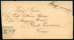 Stamp of Egypt » 1914-1922 Pictorials 1921-22 Second Pictorial Issue: Attractive group of eleven covers and one parcel card, showing array of single, multiple and mixed value frankings, including four registered usages, fine (12)