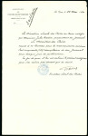 Stamp of Egypt » 1888-1906 New Currency 1891 Letter written on Egyptian watermarked paper from the Local Postal Administration, written in French, to certify the delivery of "Le MONITEUR DU CAIRE" and refers to Jules Barbier, owner of the newspaper, unusual an