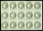 Stamp of France » Emission de Bordeaux 1870 1870, Émission de Bordeaux, bloc report complet neuf du n