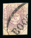 Stamp of Colombia 1861-62, group incl. 1861 2 1/2c used (YT 10 €1'000)