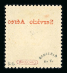 Stamp of Salvador 1929-30 Airmail 20c with red "SERVICO AEREO" overprint instead of black, mint l.h.