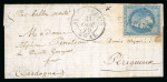Stamp of France » Ballons Montés 1870, ballon monté affranchie d'un n°29A Napoléon lauré