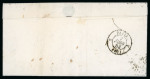 Stamp of France » Type Cérès de 1849-1850 1850, Cérès n°2b 15c vert foncé sur lettre locale de
