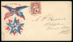 Stamp of United States » Collections 1848-63, group of 13 covers with local post, patriotic