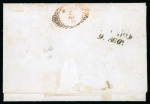 Stamp of Austria » Dalmatia (Dalmatien) Österreich Austria 1854, Faltbrief 9Kr Eckrand Ty III Dobrota --> Trieste ---> Cattaro