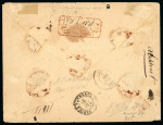 Stamp of France » Empire Lauré 1863-1870 1874, superbe enveloppe affranchie d'un n°33 Napoléon