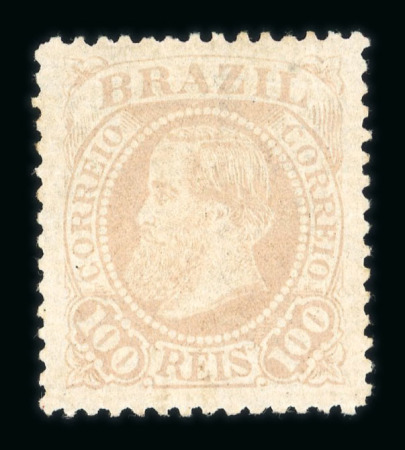 Stamp of Brazil » Later Issues 1883 100r lilac, groundwork solid, mint l.h., perfectly