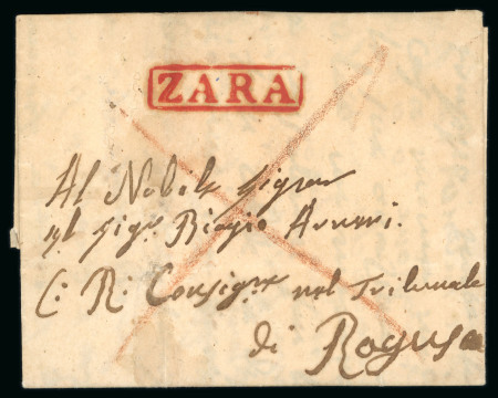 Stamp of Austria » Pre-Stamp Letters and Documents 1826-48, Austria, Österreich, Dalmatien, Lot von 13 Vorphilabriefen ZARA
