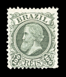 Stamp of Brazil » Later Issues 1881 "Cabeça Pequena" 100r mint o.g. and 200r pale red brown unused