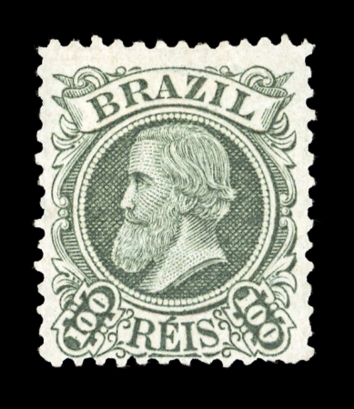 Stamp of Brazil » Later Issues 1881 "Cabeça Pequena" 100r mint o.g. and 200r pale red brown unused