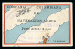 Stamp of Colombia » Airmails 1920 Compañía Colombiana de Navegación Aérea (CCNA) almost complete used set with eight of the nine stamps