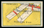 Stamp of Colombia » Airmails 1920 Compañía Colombiana de Navegación Aérea (CCNA) almost complete used set with eight of the nine stamps