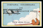 Stamp of Colombia » Airmails 1920 Compañía Colombiana de Navegación Aérea (CCNA) almost complete used set with eight of the nine stamps