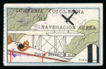 Stamp of Colombia » Airmails 1920 Compañía Colombiana de Navegación Aérea (CCNA) almost complete used set with eight of the nine stamps