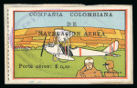 Stamp of Colombia » Airmails 1920 Compañía Colombiana de Navegación Aérea (CCNA) almost complete used set with eight of the nine stamps