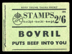 Stamp of Great Britain » Booklets GB 1942 2s6d Green booklet, edition 204, complete