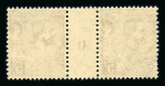 Stamp of Colonies françaises » Monaco 1920, Monaco, Albert 1er Y&T n°46, 5f mauve en paire