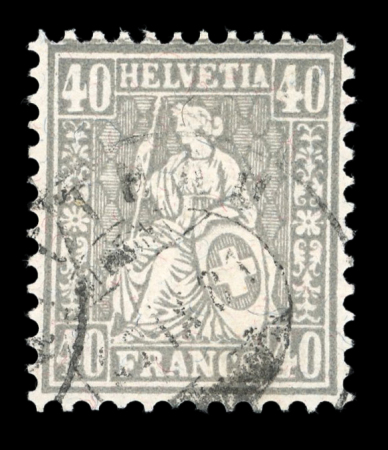 Stamp of Switzerland / Schweiz » Sammlungen 1862-1881, beeindruckende Partie Sitzende Helvetia