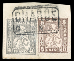 Stamp of Switzerland / Schweiz » Sammlungen 1862-1881, beeindruckende Partie Sitzende Helvetia