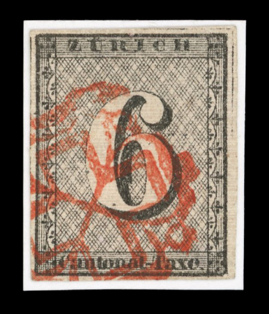 Stamp of Switzerland / Schweiz » Sammlungen 1843-1940, kleines Tresorlot ab Zürich 6