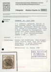 Stamp of Switzerland / Schweiz » Kantonalmarken » Genf 1846, grosser Adler gelbgrün, auf Brief
