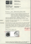 Stamp of Switzerland / Schweiz » Kantonalmarken » Genf 1847, grosser Adler gelbgrün auf kleinem Briefstück,