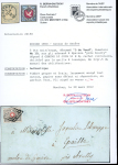 Stamp of Switzerland / Schweiz » "Waadt", "Neuenburg", "Winterthur" 1851, Waadt 5, auf Faltbrief