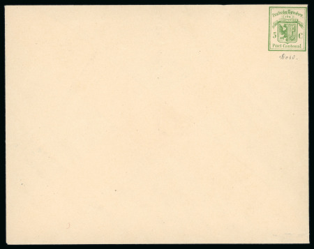 Stamp of Switzerland / Schweiz » Kantonalmarken » Genf 1846, Genfer Ganzsachenumschlag, grosses Format, ungebraucht