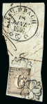 Stamp of Switzerland / Schweiz » Kantonalmarken » Zürich 1846, Zürich 6 mit senkrechten Unterdrucklinien