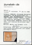 Stamp of Switzerland / Schweiz » Sitzende Helvetia Ungezähnt » Dünnes Papier 1856, 20 Rp. orange, 1. Berner Druckperiode auf sehr dünnem Papier