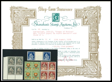 Stamp of Switzerland / Schweiz » Dienstmarken Kleine Zusammenstellung guter Werte