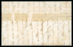 Stamp of Italian States » Sicily » 1/2 Grano, Plate I » Covers Sicily 1859 registered entire Messina to Cefalu with four 1/2Gr including a rare yellowish brown (giallo brunastro), and a 2Gr
