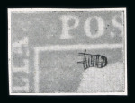 Stamp of Italian States » Sicily » 1 Grano, Plate I » Retouches Sicily 1859 1Gr. plate I, 2nd state, olive-brown (bruno olivastro) showing position 34 retouch, used