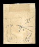 1859 1 Gr. Plate II, light olive-brown (bruno oliva chiaro), position 114, with good even margins. Fine used example.  Expertise: Signed "AD" and "ED".