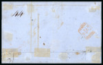 Stamp of Italian States » Sicily » 10 Grana » Covers Sicily 1859 10Gr (4) and 1Gr (4) outer letter sheet Marsala to Trieste
