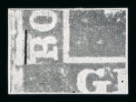 1859 10 Gr., deep blue (azzurro cupo), horizontal pair together with a 2 Gr., on entire dated 8 August to Genoa, the left-hand 10 Gr. showing position 61 retouch (line above the “B” of “Bollo”). Endorsed "Postale Frances
